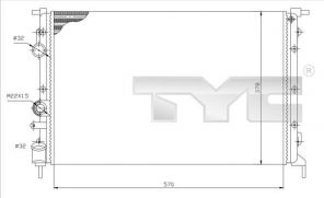 TYC 728-0027 - Chladič vody -