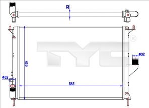 TYC 728-0057 - Chladič vody -