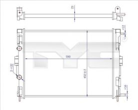 TYC 728-0059-R - Chladič vody -