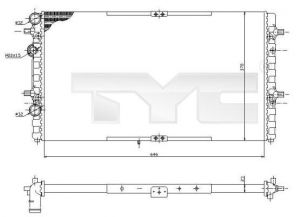 TYC 731-0002 - Chladič vody -