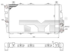 TYC 732-0001 - Chladič vody -
