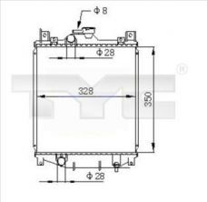 TYC 735-0031 - Chladič vody -