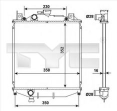 TYC 735-0032 - Chladič vody -