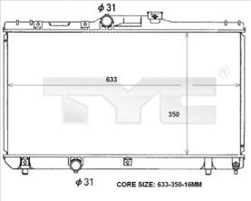 TYC 736-0047 - Chladič vody -