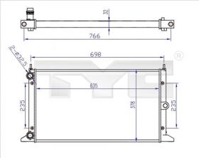 TYC 737-0043-R - Chladič vody -