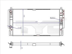 TYC 737-0068-R - Chladič vody -