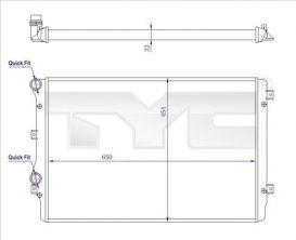 TYC 737-0072-R - Chladič vody -