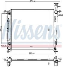 Nissens 606428 - Chladič vody -