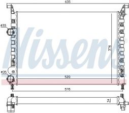Nissens 61684 - Chladič vody -