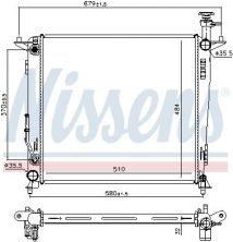 Nissens 666223 - Chladič vody -