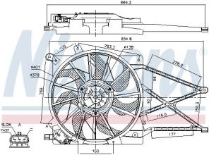 Nissens 85175 - Ventilátor motora