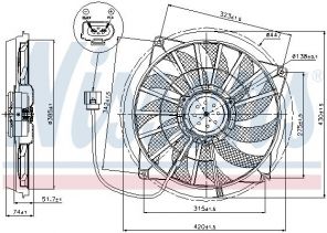 Nissens 85637 - Ventilátor motora -