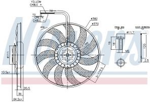 Nissens 85732 - Ventilátor motora -