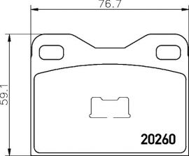 Textar 2026003 - Brzdové platničky -