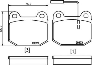 Textar 2037301 - Brzdové platničky -