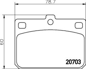 Textar 2070302 - Brzdové platničky -