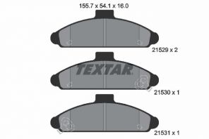 Textar 2152901 - Brzdové platničky -