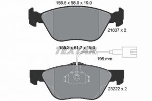 Textar 2163702 - Brzdové platničky -