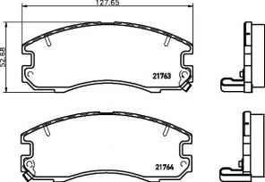 Textar 2176301 - Brzdové platničky -