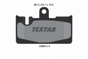 Textar 2380401 - Brzdové platničky -