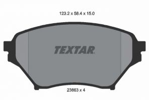Textar 2386301 - Brzdové platničky -