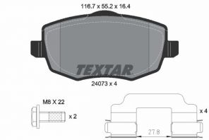 Textar 2407301 - Brzdové platničky -