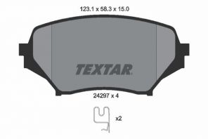 Textar 2429701 - Brzdové platničky -