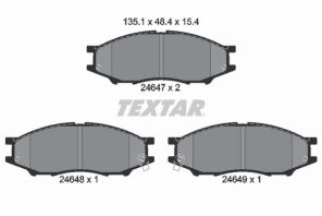 Textar 2464701 - Brzdové platničky -