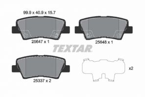 Textar 2564701 - Brzdové platničky -