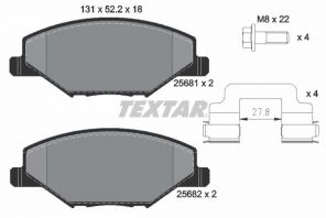 Textar 2568101 - Brzdové platničky -