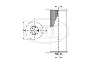 SCT-Filter SH 4044 P - Olejový filter