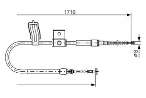 Bosch 1 987 477 829 - Brzdové lano -