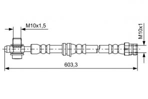 Bosch 1 987 481 742 - Brzdová hadica