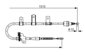 Bosch 1 987 482 098 - Brzdové lano -