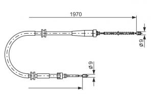 Bosch 1 987 482 253 - Brzdové lano -