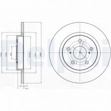 Delphi BG4200C - Brzdový kotúč