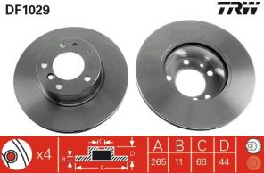 TRW DF1029 - Brzdový kotúč -