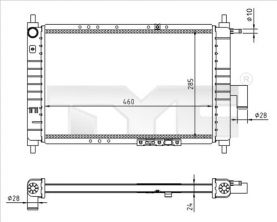 TYC 706-0023-R - Chladič vody -