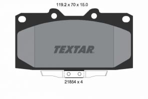 Textar 2185401 - Brzdové platničky -