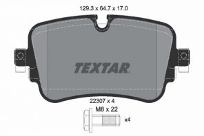 Textar 2230701 - Brzdové platničky -