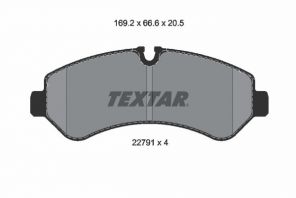 Textar 2279101 - Brzdové platničky -
