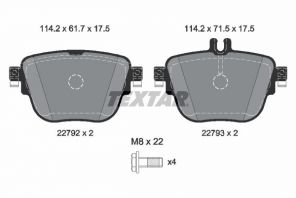 Textar 2279201 - Brzdové platničky -