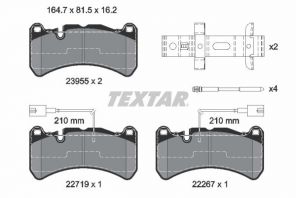 Textar 2395503 - Brzdové platničky -