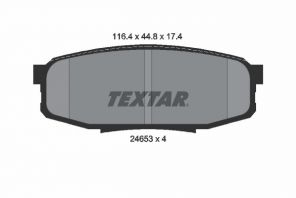 Textar 2465301 - Brzdové platničky -