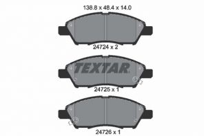 Textar 2472401 - Brzdové platničky -