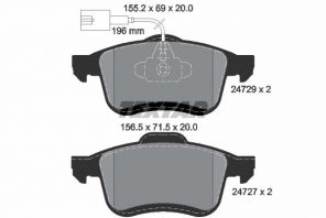 Textar 2472901 - Brzdové platničky -