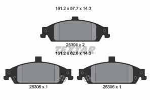 Textar 2530401 - Brzdové platničky -