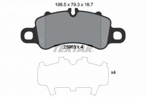 Textar 2598301 - Brzdové platničky -