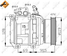 NRF 32438 - Kompresor -