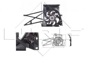 NRF 47013 - Ventilátor motora -